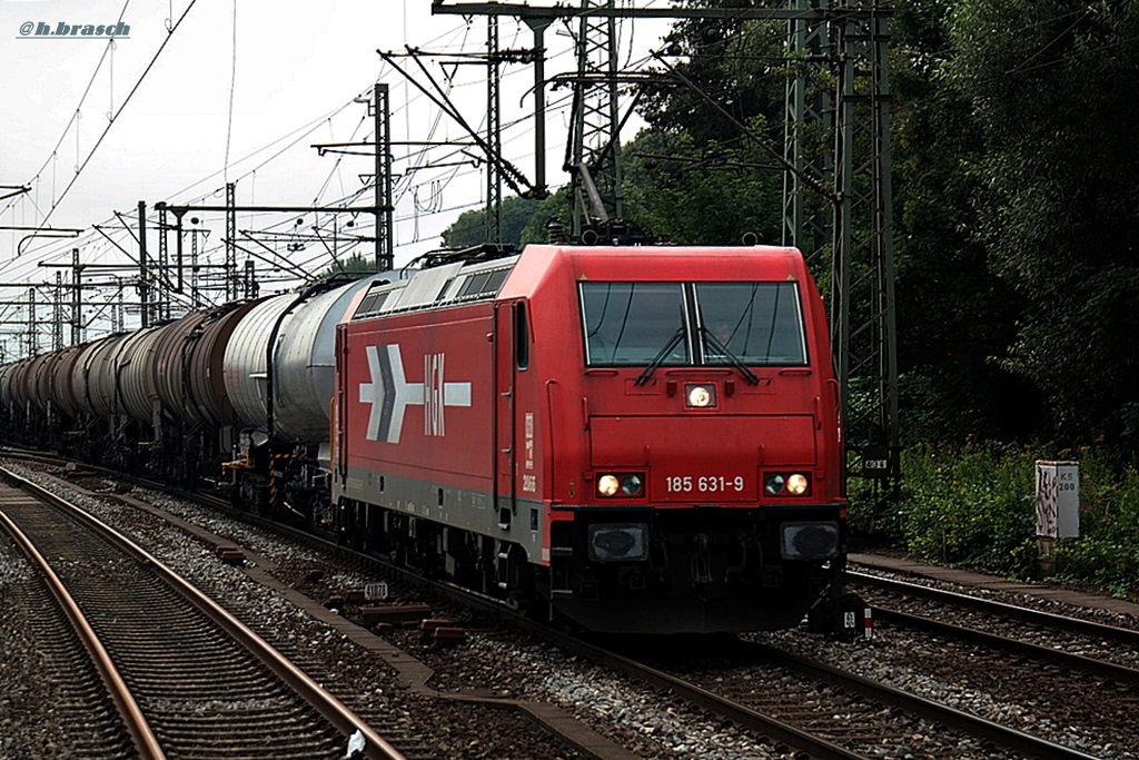 185 631-9 zog einen tankzug durch hh-harburg,datum 30.07.14