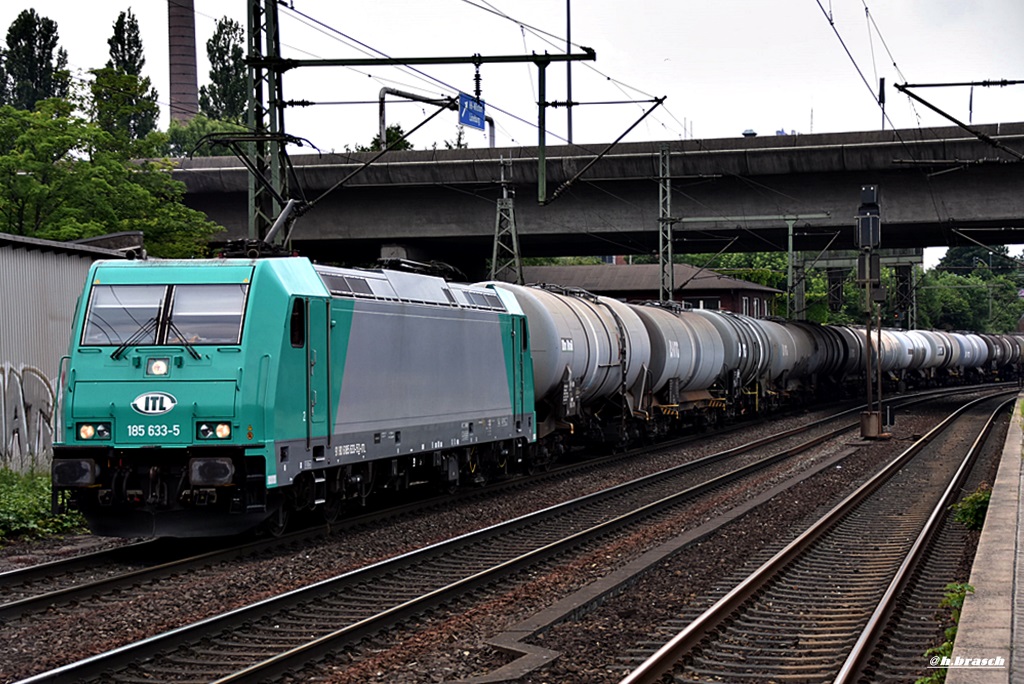 185 633-5 zog einen tanker durch hh-harburg,16.06.16