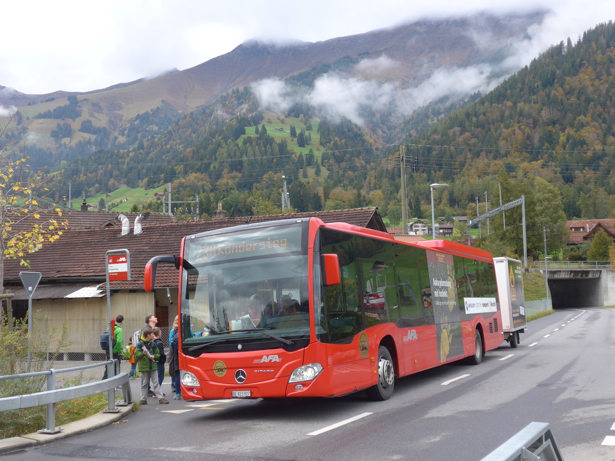 (185'761) - AFA Adelboden - Nr. 97/BE 823'927 - Mercedes am 8. Oktober 2017 in Frutigen, Tropenhaus