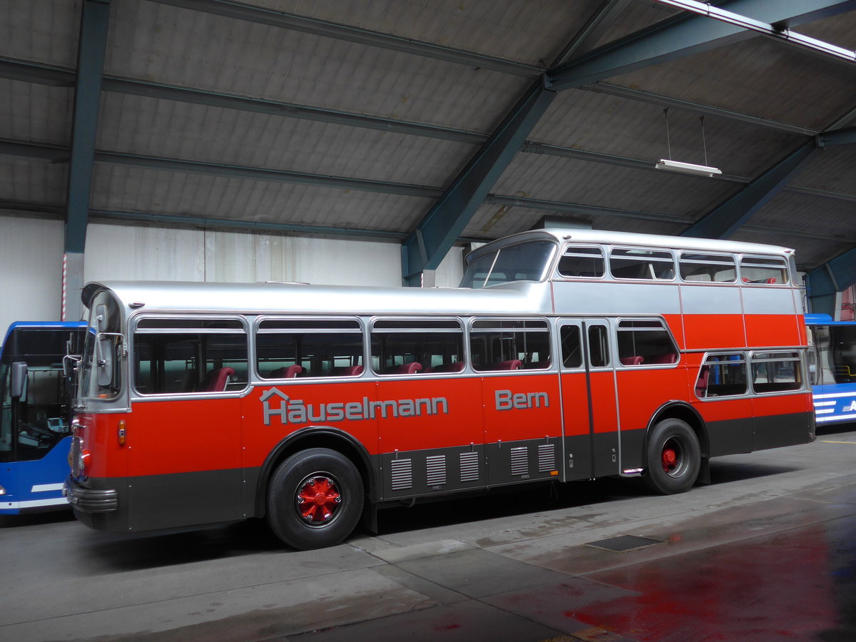 (185'803) - Huselmann, Bern - Nr. 26/BE 9475 - FBW/Vetter-R&J Anderthalbdecker (ex AFA Adelboden Nr. 9) am 8. Oktober 2017 in Adelboden, Busstation