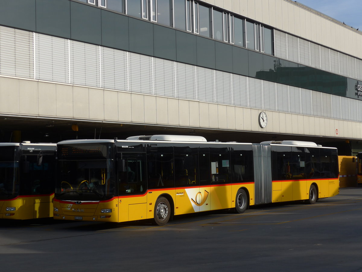 (185'995) - Steiner, Ortschwaben - Nr. 16/BE 93'335 - MAN am 21. Oktober 2017 in Bern, Postautostation