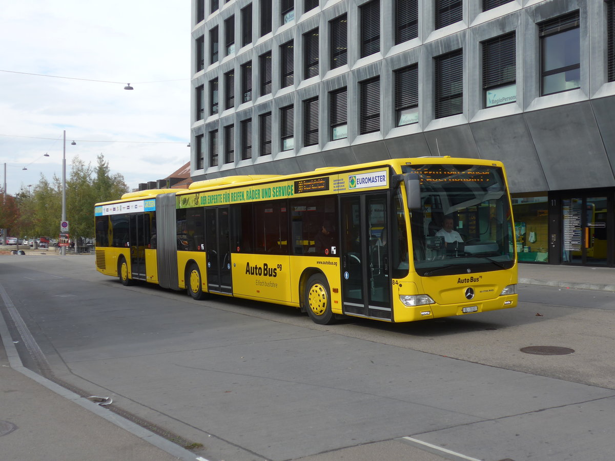 (186'099) - AAGL Liestal - Nr. 84/BL 7030 - Mercedes am 21. Oktober 2017 beim Bahnhof Liestal