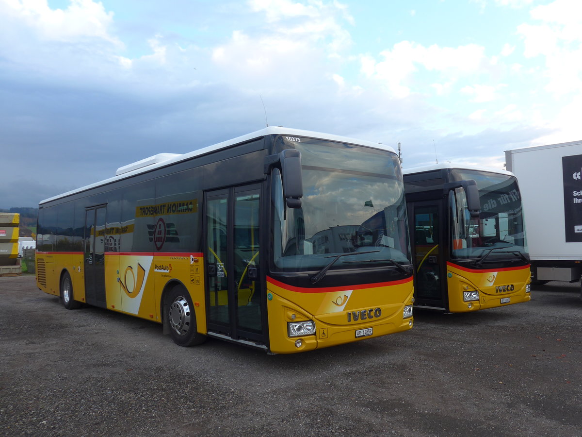 (186'131) - PostAuto Ostschweiz - AR 14'859 - Iveco am 27. Oktober 2017 in Wil, Larag