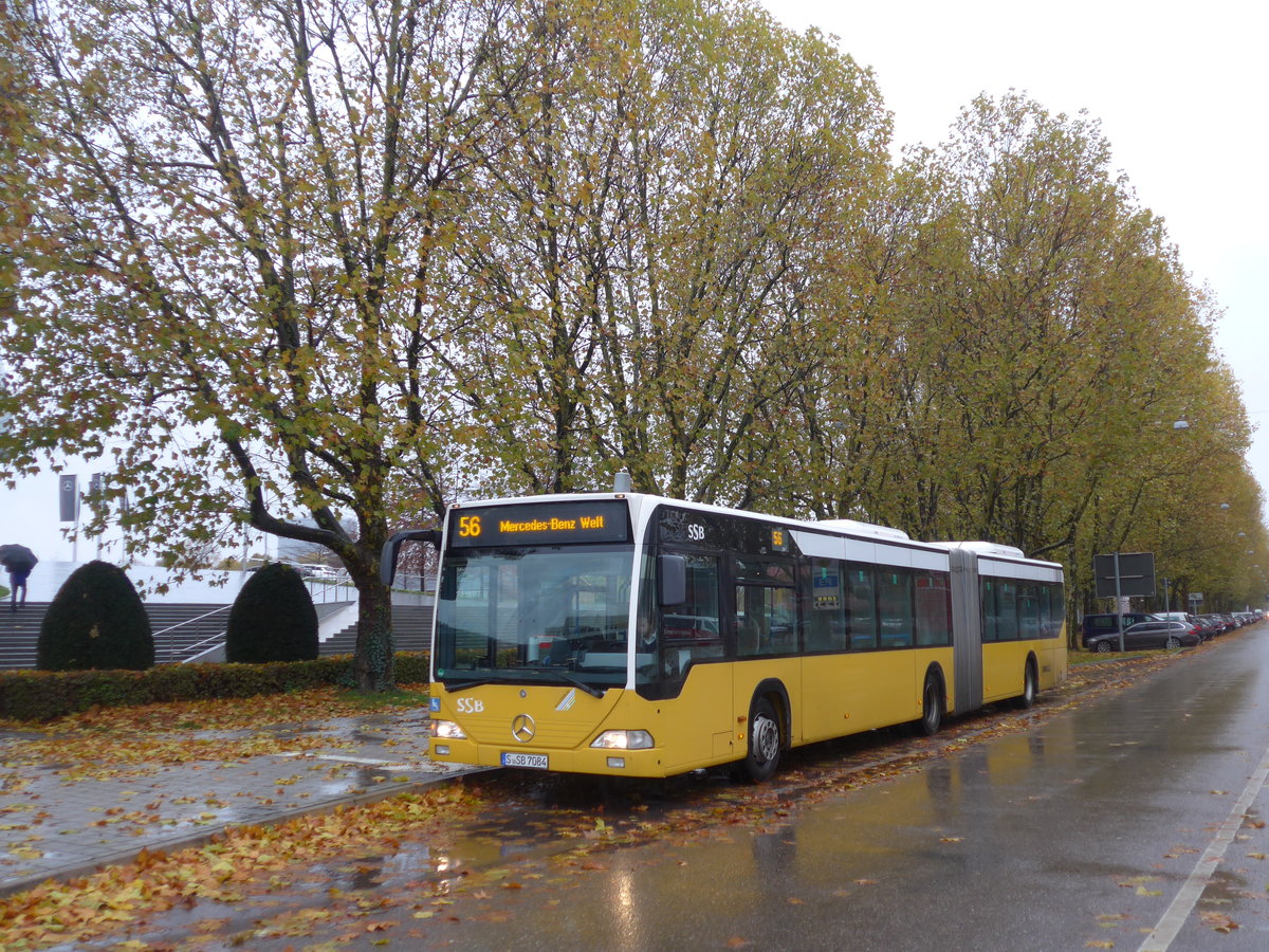 (186'300) - SSB Stuttgart - S-SB 7084 - Mercedes am 12. November 2017 in Stuttgart, Mercedes-Benz Welt