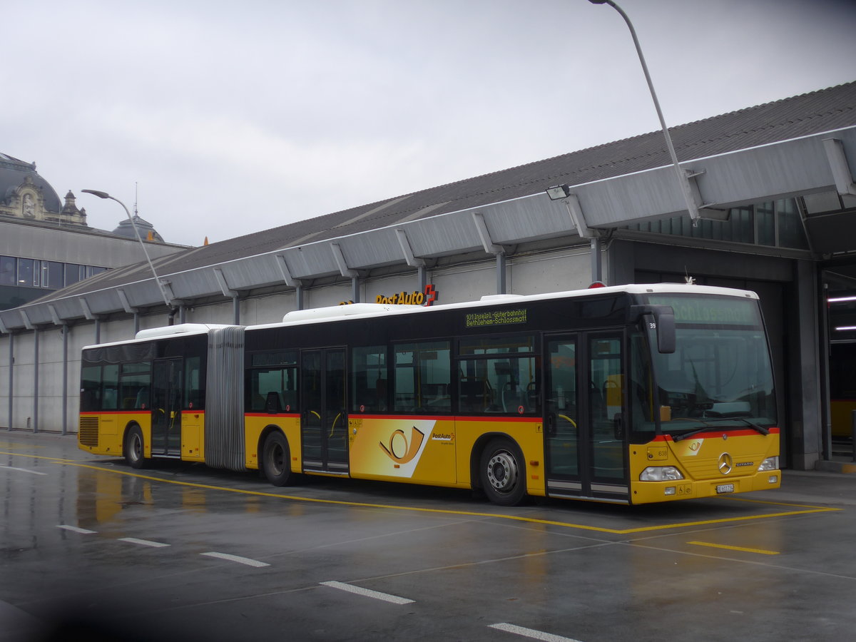 (186'518) - PostAuto Bern - Nr. 638/BE 611'734 - Mercedes am 19. November 2017 in Bern, Postautostation