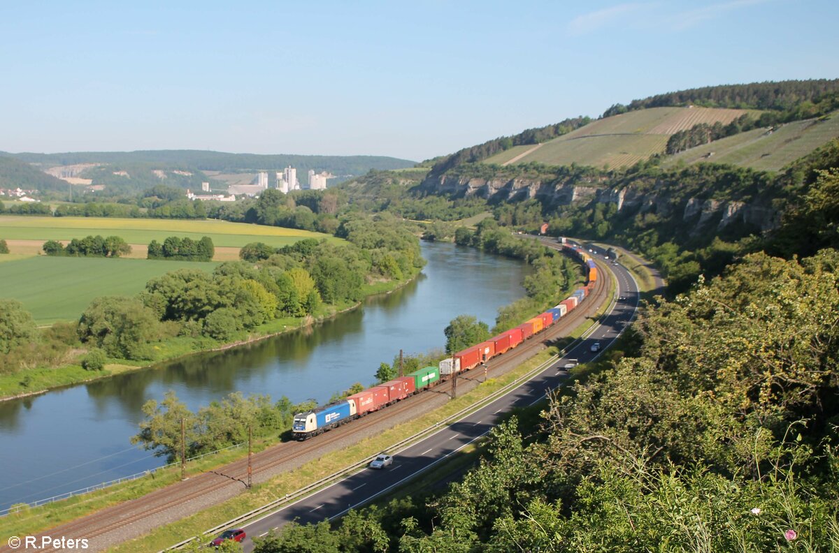 187 326 mit dem 48989 AWHOD - XAWS zwischen Himmelstadt und Karlstadt. 02.06.21