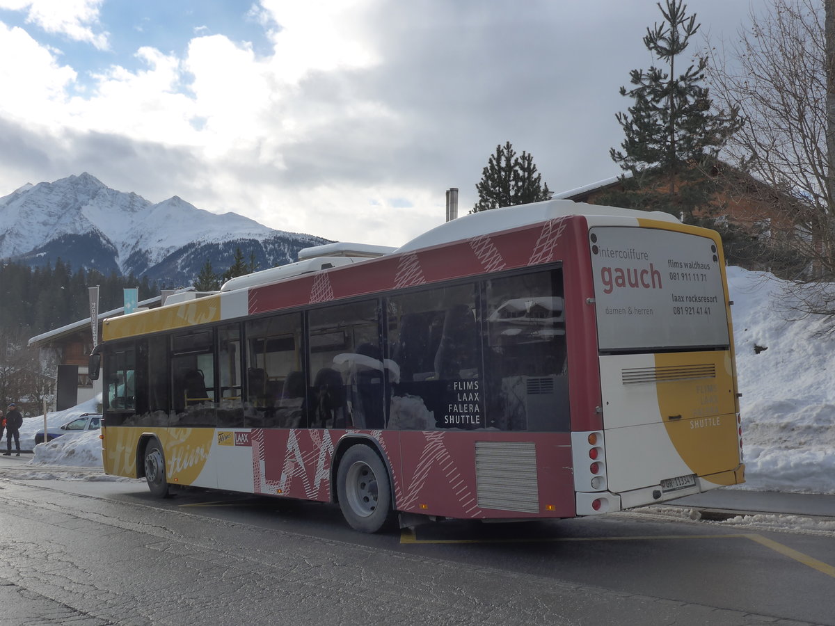 (187'357) - Stuppan, Flims - GR 11'334 - Scania/Hess am 26. Dezember 2017 in Laax, Bergbahnen