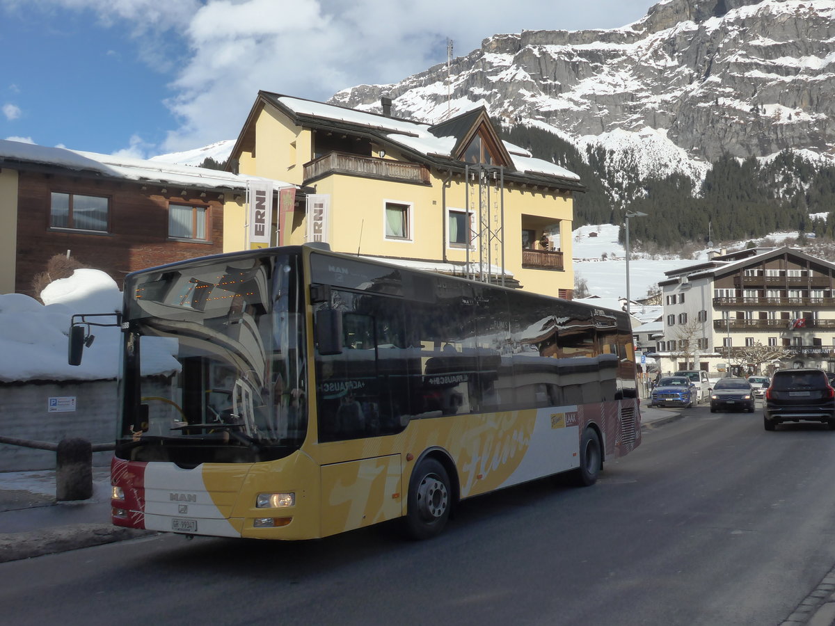 (187'386) - Stuppan, Flims - GR 99'347 - MAN/Gppel am 26. Dezember 2017 in Flims, Bergbahnen