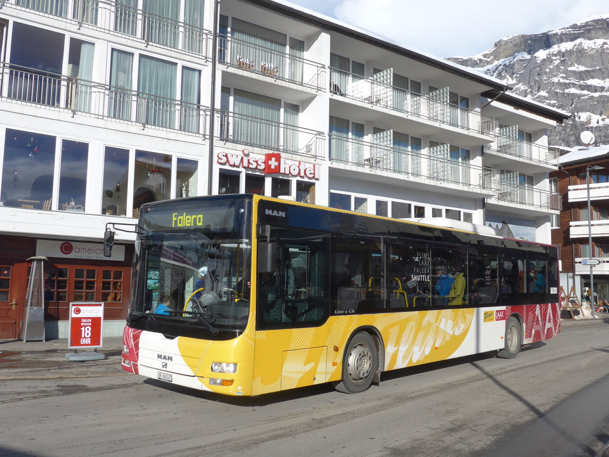 (187'394) - Stuppan, Flims - GR 64'143 - MAN am 26. Dezember 2017 in Flims, Bergbahnen