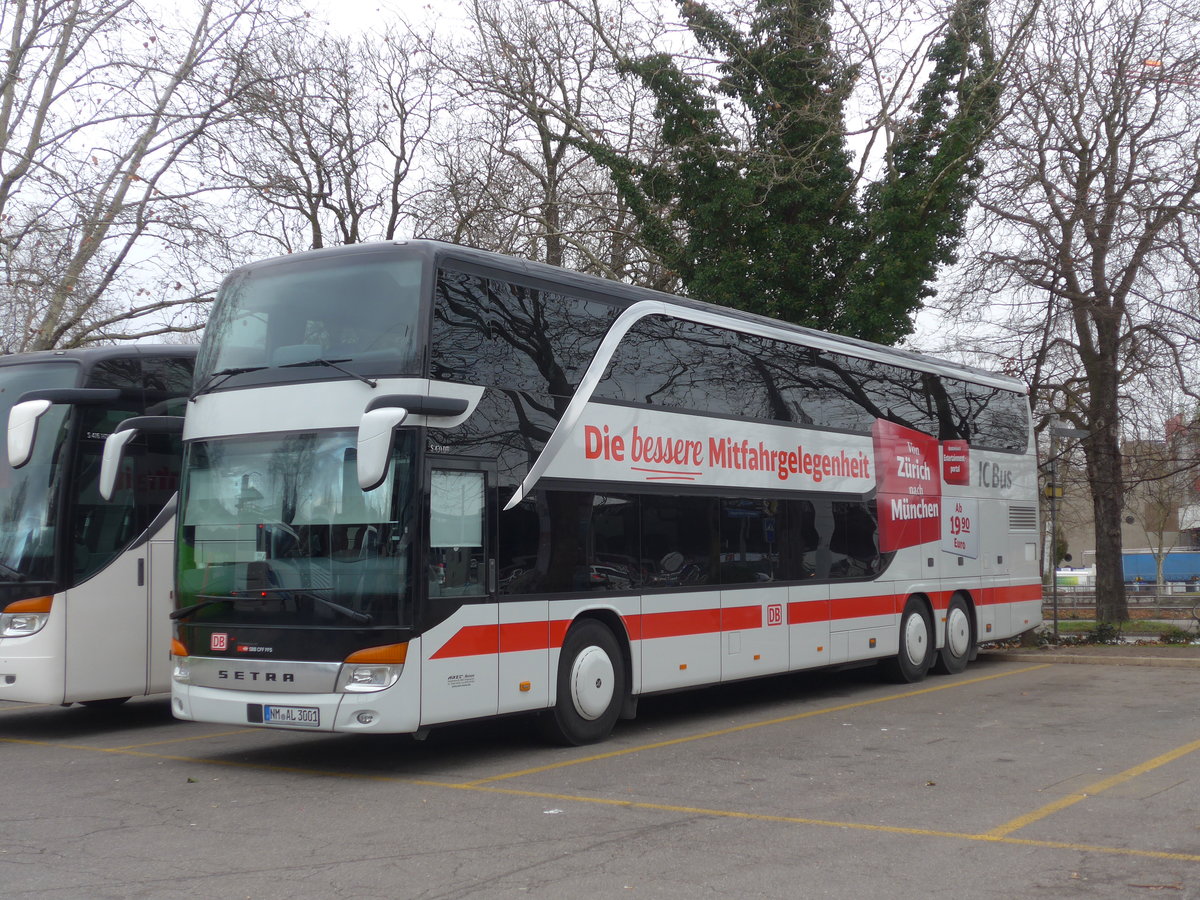 (187'446) - Aus Deutschland: Arzt, Seligenporten - NM-AL 3001 - Setra am 26. Dezember 2017 in Zrich, Sihlquai