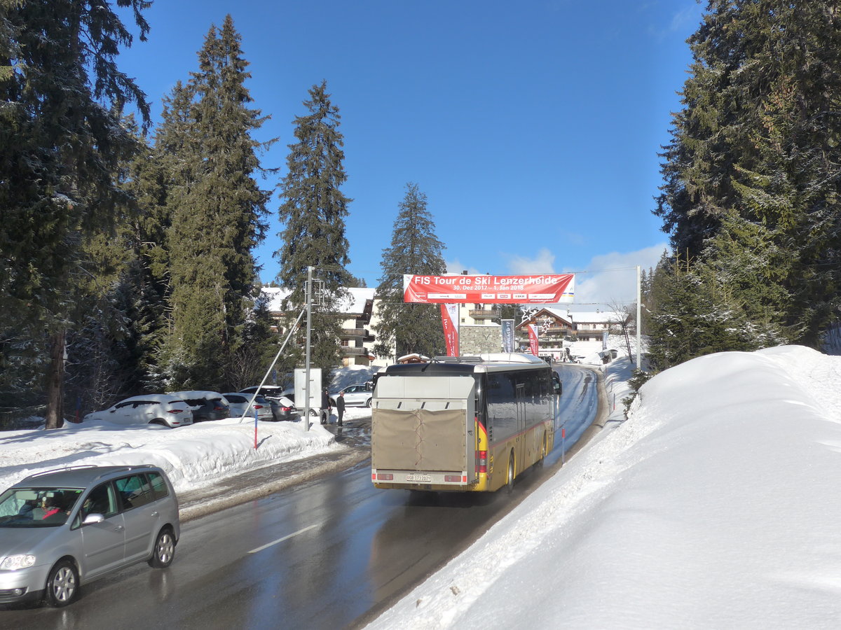 (187'579) - PostAuto Graubnden - GR 173'207 - MAN am 1. Januar 2018 in Valbella, Tour de Ski