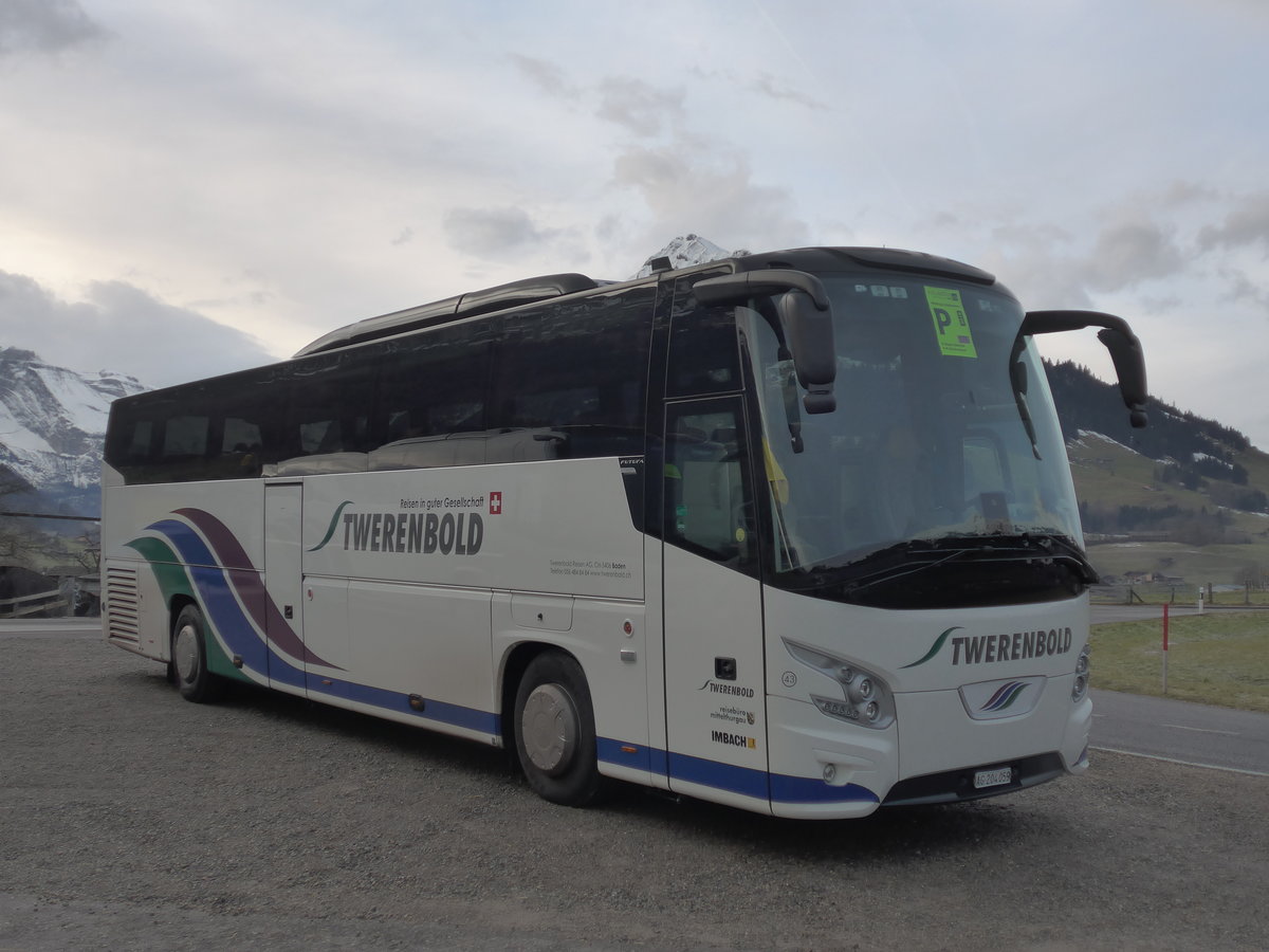 (187'696) - Twerenbold, Baden - Nr. 43/AG 204'059 - VDL am 7. Januar 2018 in Frutigen, Widigasse