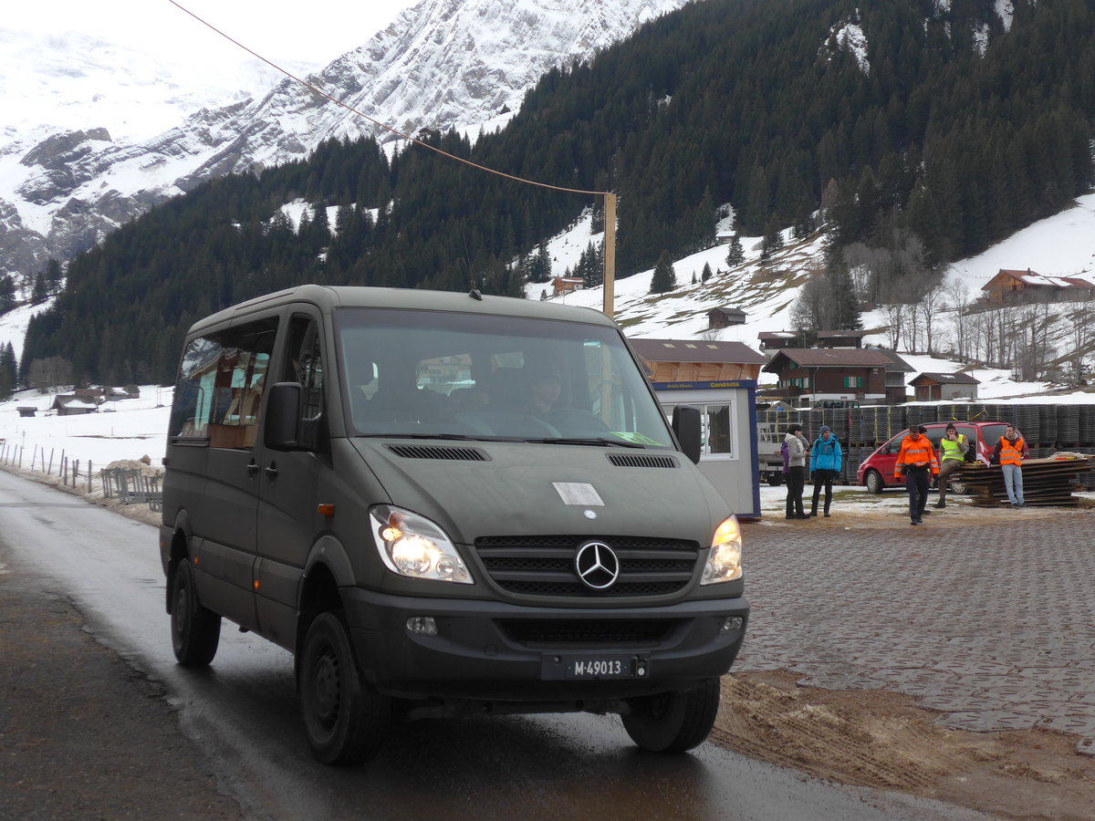 (187'721) - Schweizer Armee - M+49'013 - Mercedes am 7. Januar 2018 in Adelboden, Weltcup