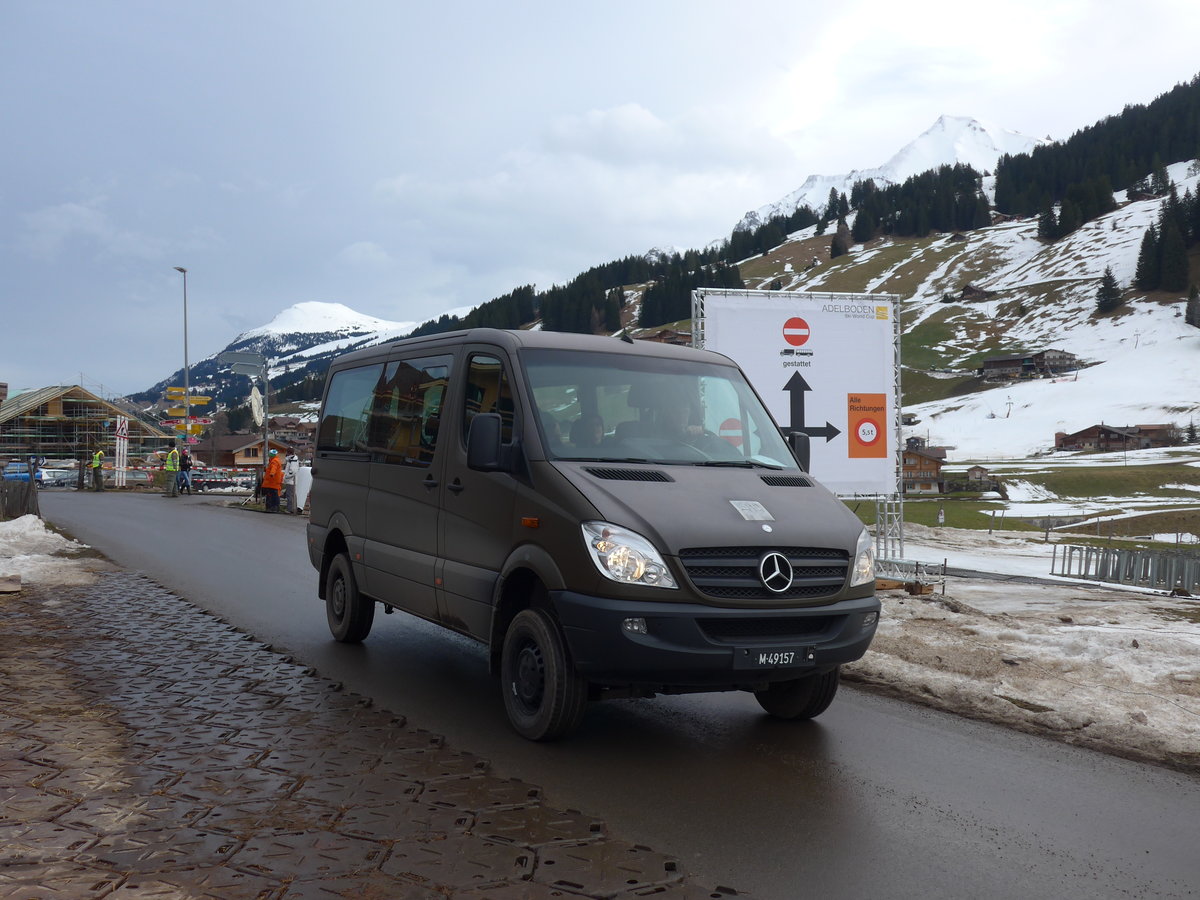 (187'741) - Schweizer Armee - M+49'157 - Mercedes am 7. Januar 2018 in Adelboden, Weltcup