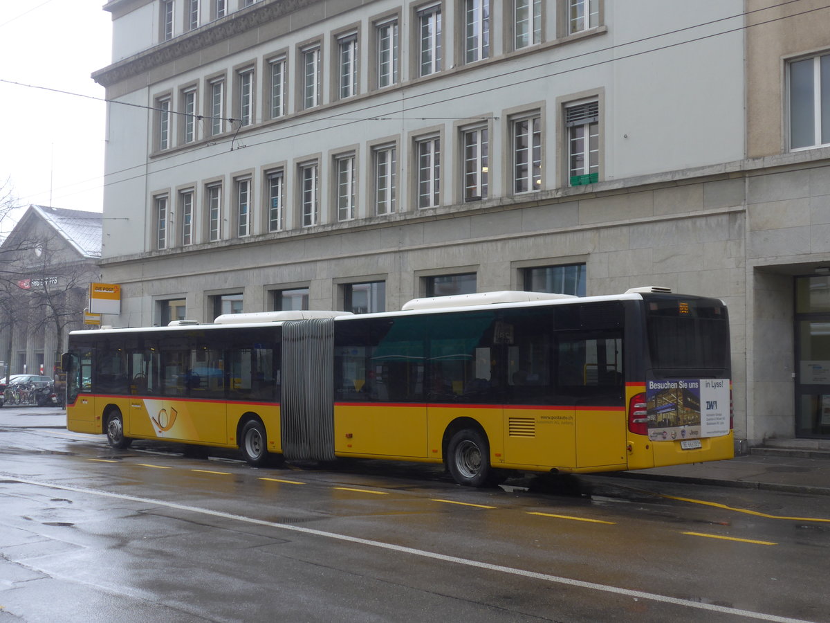 (188'655) - AVA Aarberg - Nr. 10/BE 666'083 - Mercedes am 15. Februar 2018 in Biel, Bahnhofplatz