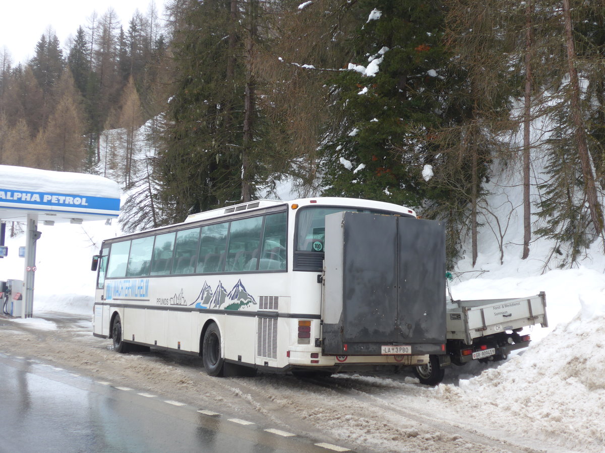 (188'772) - Aus Oesterreich: Wachter-Wilhelm, Pfunds - LA 3 PBO - Setra am 16. Februar 2018 in Samnaun, Ravaisch