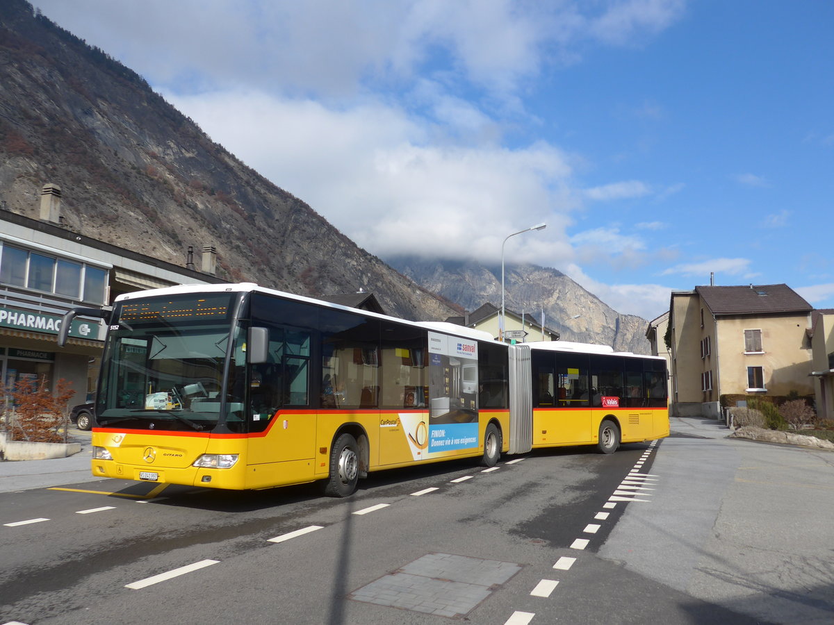 (188'897) - PostAuto Wallis - Nr. 11/VS 241'997 - Mercedes am 18. Februar 2018 in Leytron, Alte Post