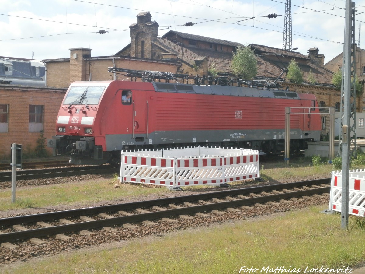 189 016-9 im Bahnhof Halle (Saale) hbf am 14.5.15