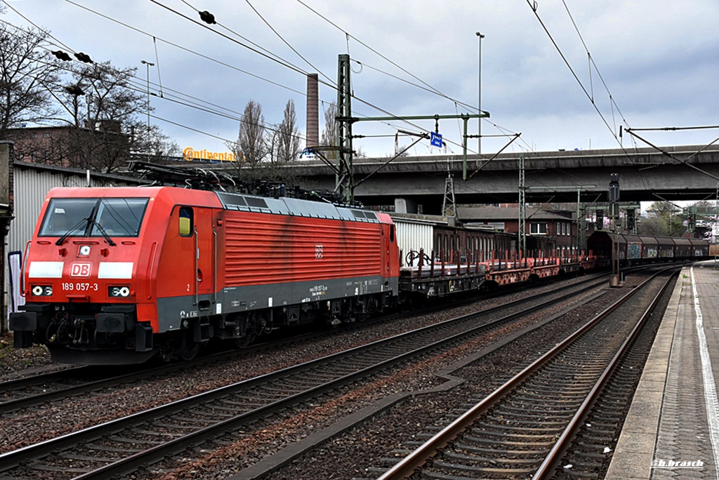 189 057-3 zog einen mischer durch hh-harburg,08.04.16