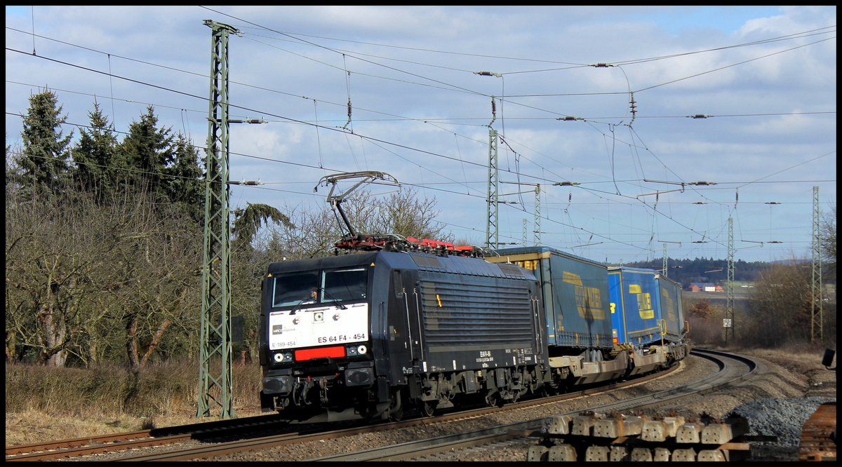 189 454 mit Walterzug am 26.02.15 in Götzenhof