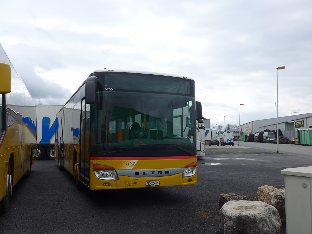 (189'839) - Flck, Brienz - Nr. 6/BE 26'631 - Setra am 1. April 2018 in Kerzers, Interbus