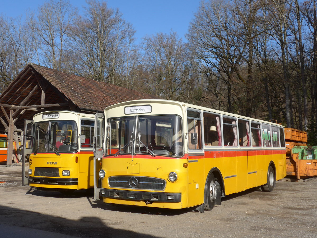 (190'019) - Schweizer, Schliern - Mercedes/R&J (ex SBE Mettleneggen, Wattenwil; ex Frommelt, FL-Vaduz) am 7. April 2018 in Oberburg, Ziegelgut