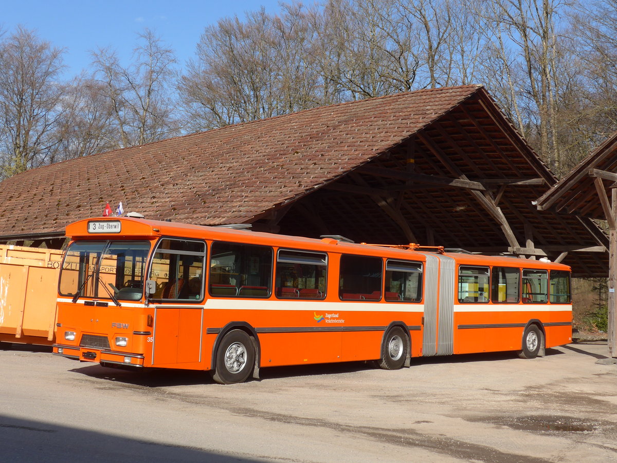 (190'020) - ZVB Zug (RWB) - FBW/Hess am 7. April 2018 in Oberburg, Ziegelgut