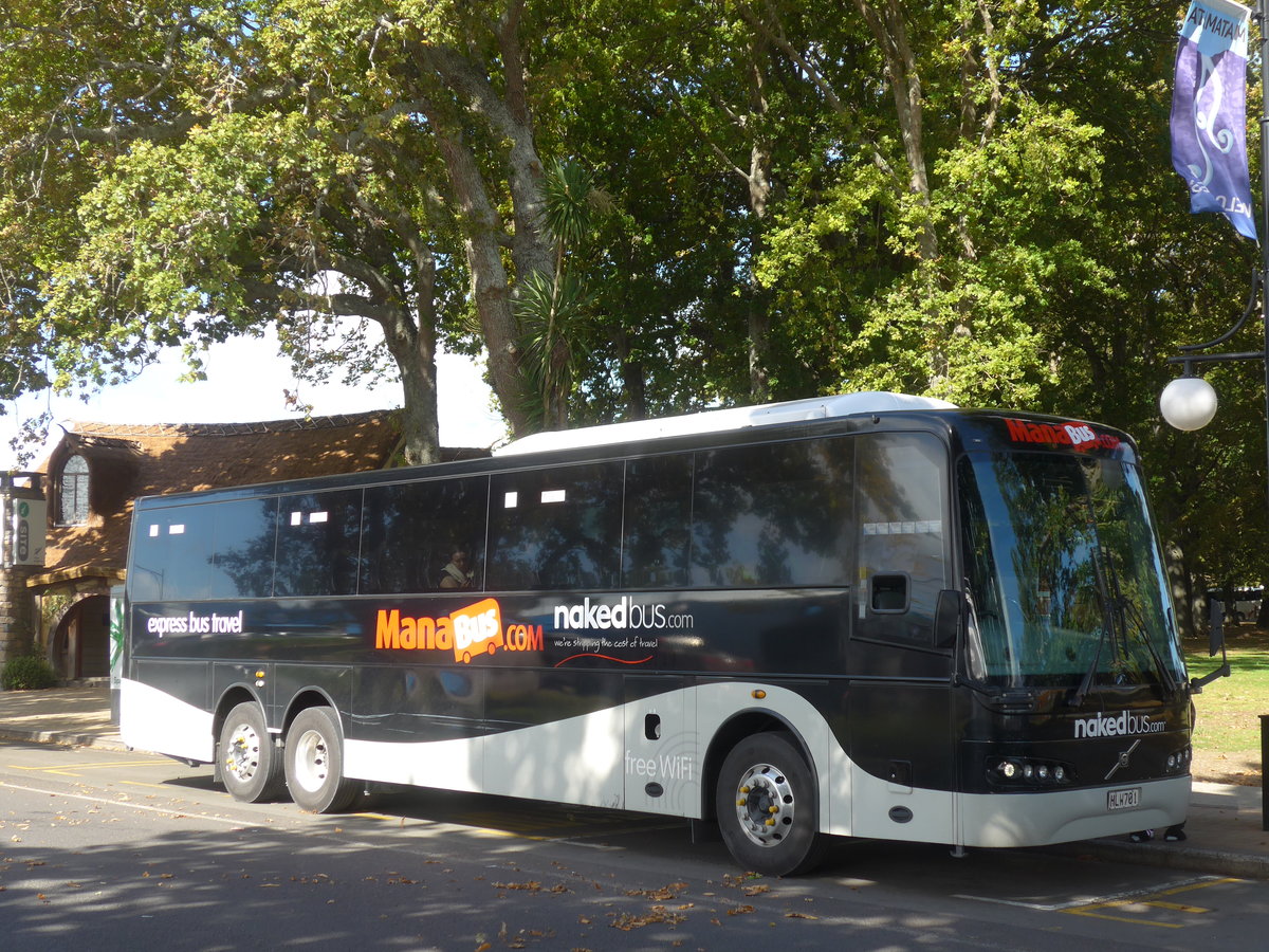 (190'825) - ManaBus, Auckland - Nr. 104/HLW701 - Volvo/KiwiBus am 22. April 2018 in Matamata