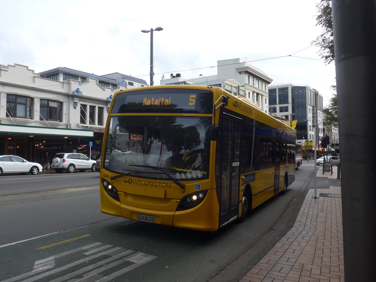 (191'765) - GO Wellington - Nr. 4224/GUU626 - Alexander Dennis/KiwiBus am 27. April 2018 in Wellington