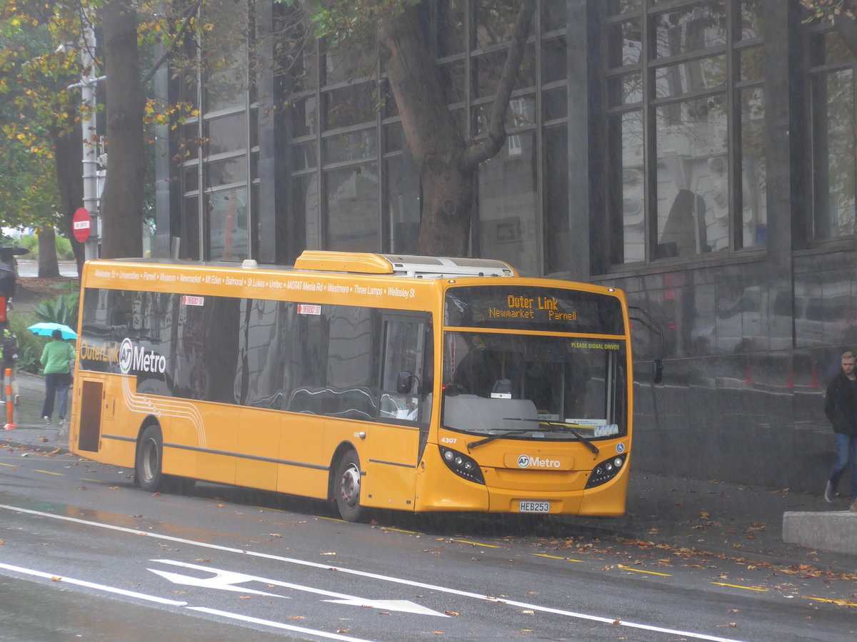 (192'050) - AT Metro, Auckland - Nr. 4307/HEB253 - Alexander Dennis/KiwiBus am 30. April 2018 in Auckland