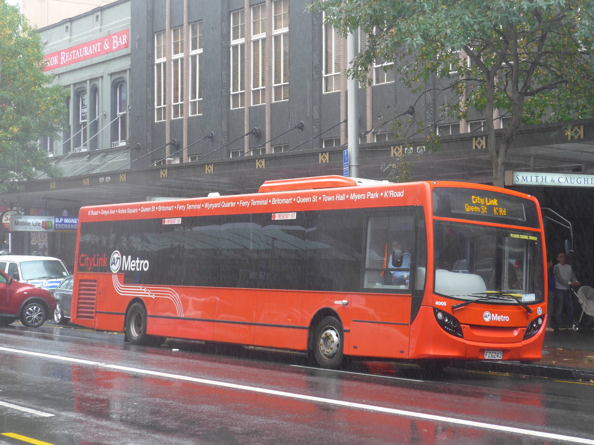 (192'068) - AT Metro - Nr. 4005/FZG243 - Alexander Dennis/KiwiBus am 30. April 2018 in Auckland