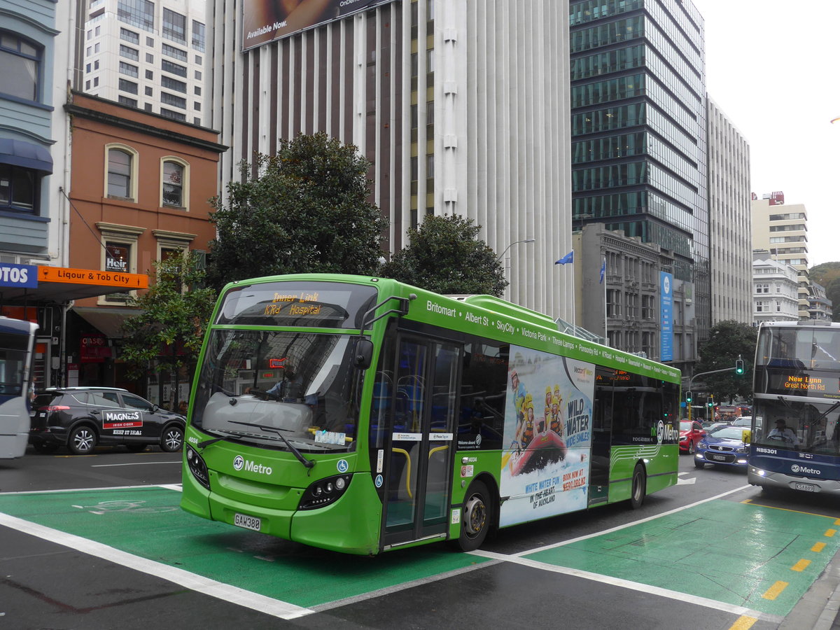 (192'141) - AT Metro, Auckland - Nr. 4034/GAW380 - Alexander Dennis/KiwiBus am 30. April 2018 in Auckland