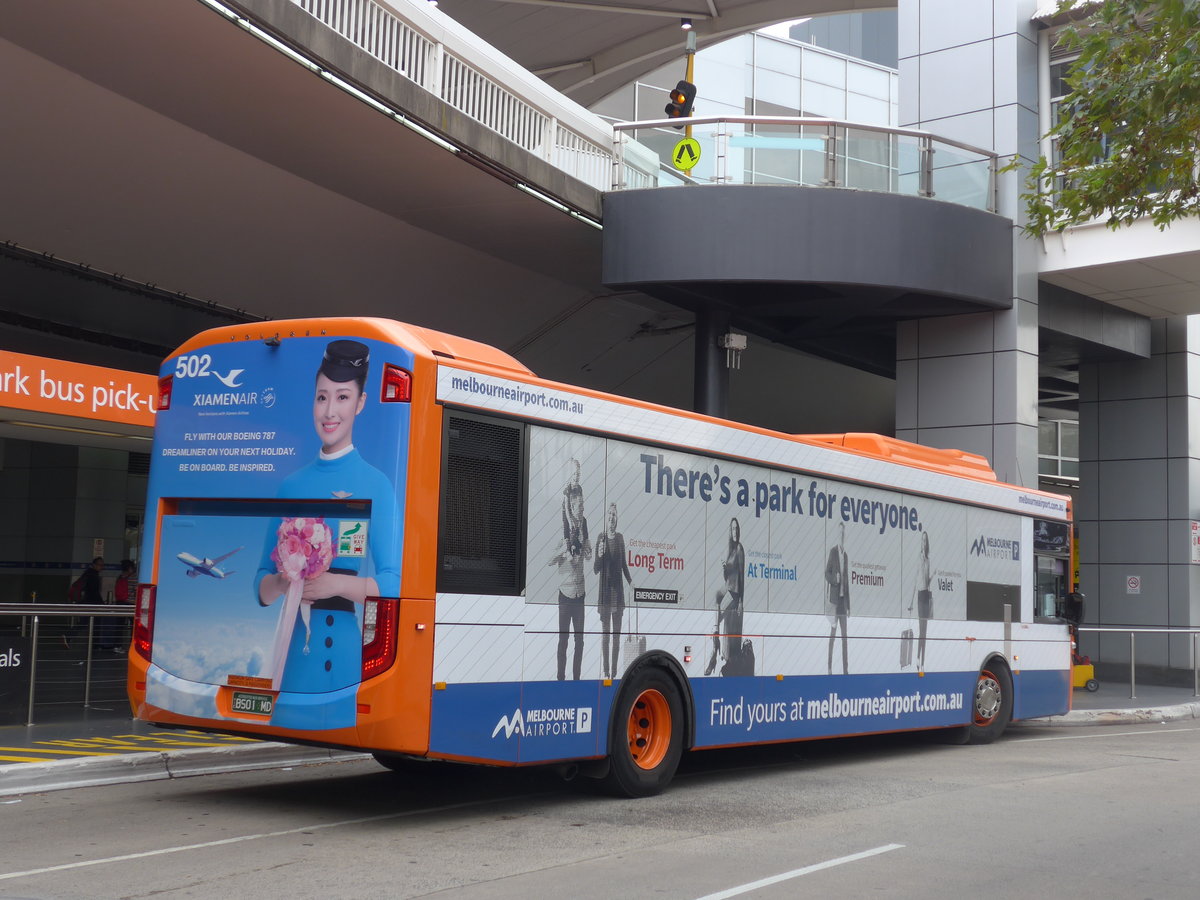 (192'271) - Melbourne Airport, Melbourne - Nr. 502/BS01 MD - Scania/Volgren am 2. Mai 2018 in Melbourne, Airport