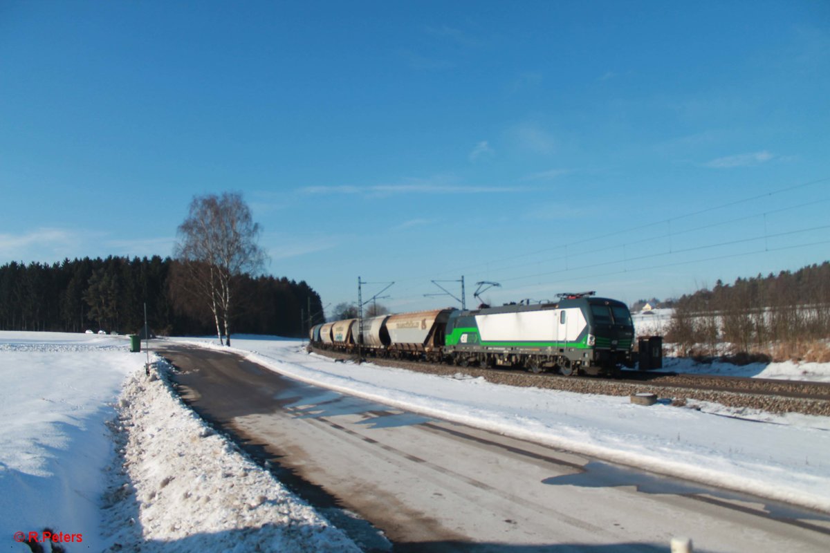 193 202 zieht den  Msli  Getreidezug bei Sinsgrn. 19.01.17