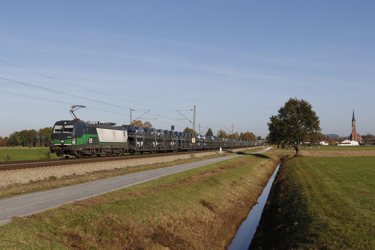 193 244 von  ELL  mit einem Autozug aus Salzburg kommend am 31. Oktober 2016 bei bersee.