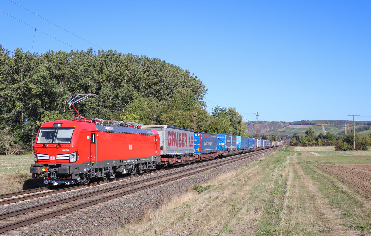 193 356 mit KLV am 27.09.18 in Retzbach