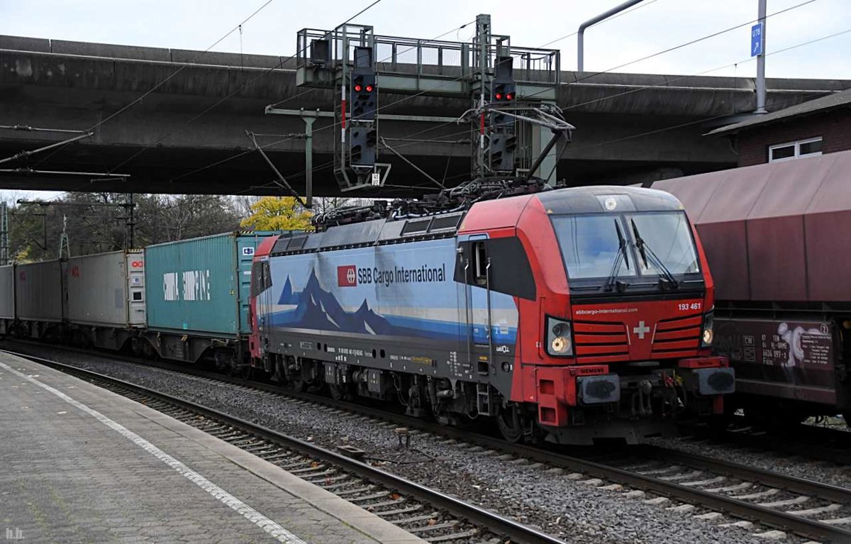 193 461-1 fuhr mit einen containerzug durch hh-harburg,18.11.20