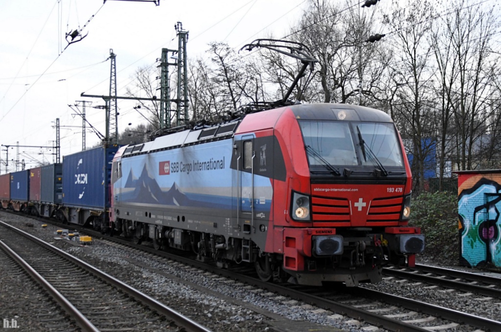 193 478 fuhr mit einen containerzug durch hh-harburg,11.01.20