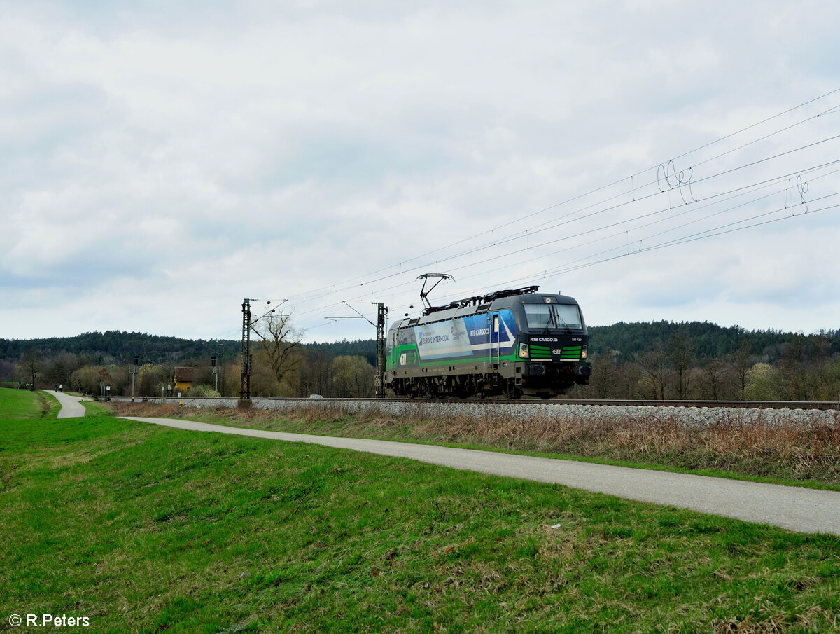 193 732-5 RTB Cargo   Europe Intermodal  Lz bei Plling. 17.03.24