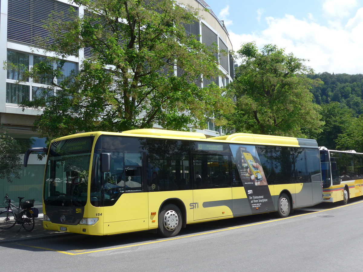 (193'631) - STI Thun - Nr. 154/BE 801'154 - Mercedes am 30. Mai 2018 bei der Schifflndte Thun