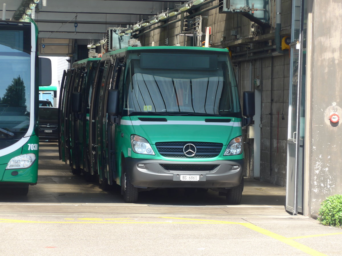 (193'896) - BVB Basel - Nr. 861/BS 6861 - Mercedes/Auwrter am 10. Juni 2018 in Basel, Garage Rankstrasse