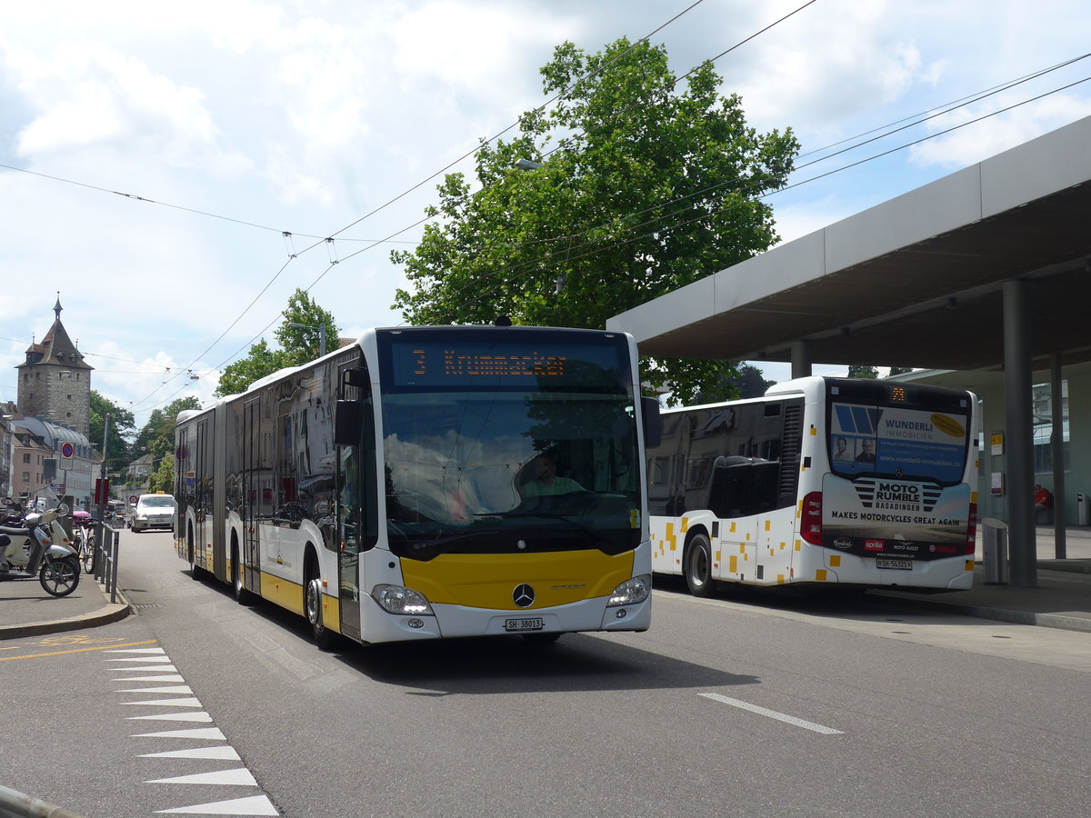 (193'940) - VBSH Schaffhausen - Nr. 13/SH 38'013 - Mercedes am 10. Juni 2018 beim Bahnhof Schaffhausen