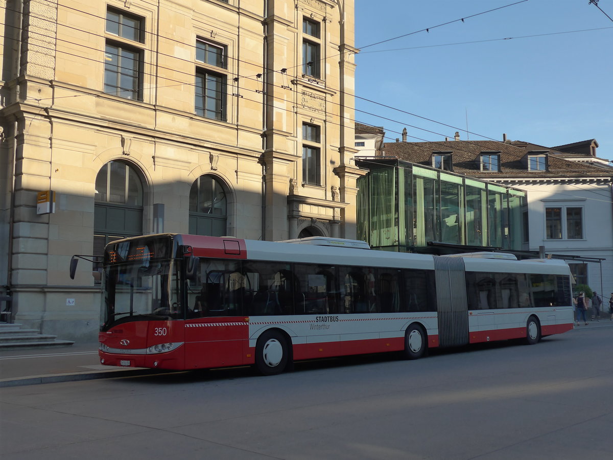 (194'276) - SW Winterthur - Nr. 350/ZH 793'350 - Solaris am 18. Juni 2018 beim Hauptbahnhof Winterthur