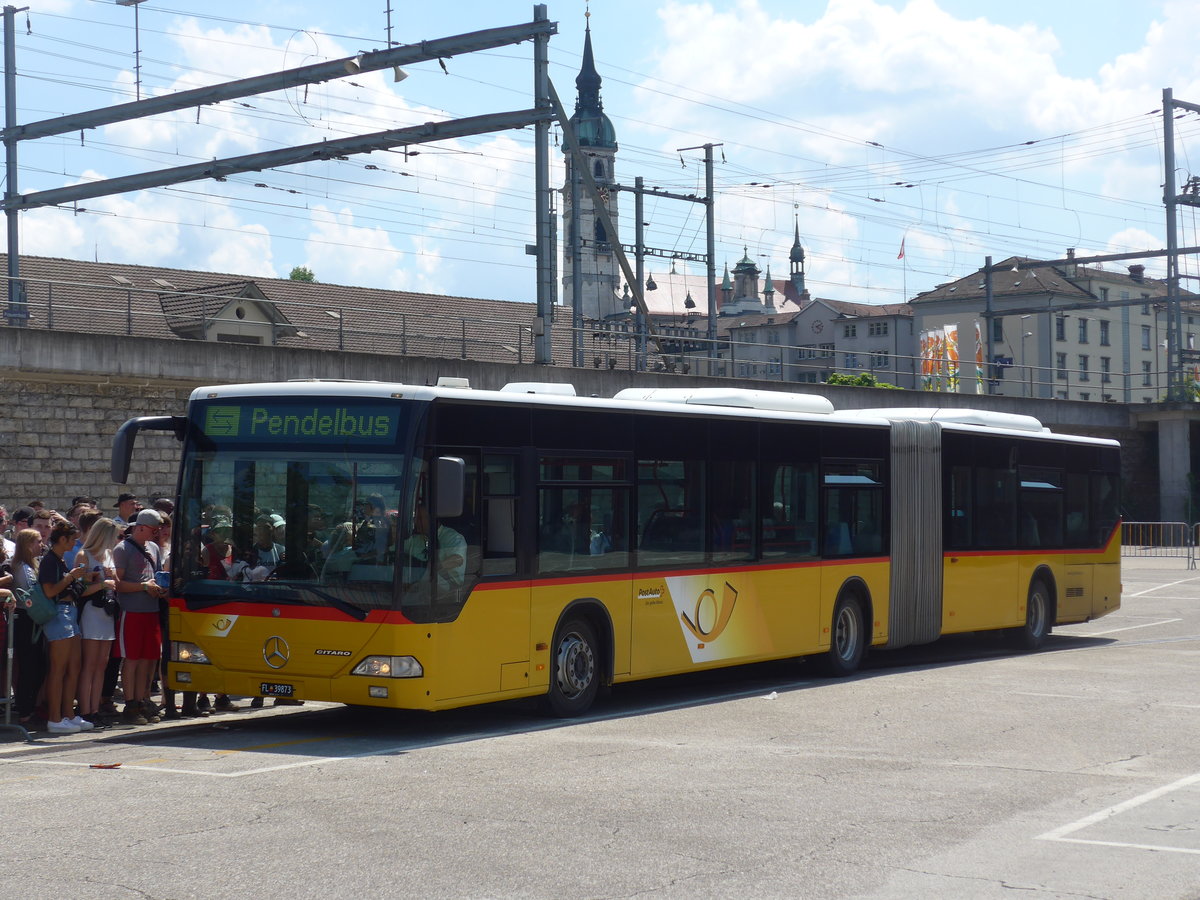 (194'614) - Aus Liechtenstein: Marxer, Mauren - FL 39'873 - Mercedes (ex PostAuto Nordschweiz) am 7. Juli 2018 in Frauenfeld, Jugendmusikschule