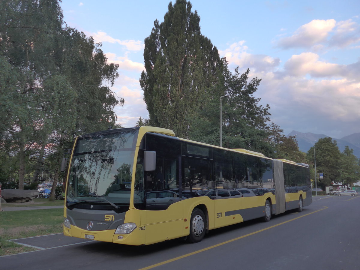 (194'763) - STI Thun - Nr. 165/BE 752'165 - Mercedes am 13. Juli 2018 in Thun, Lachen