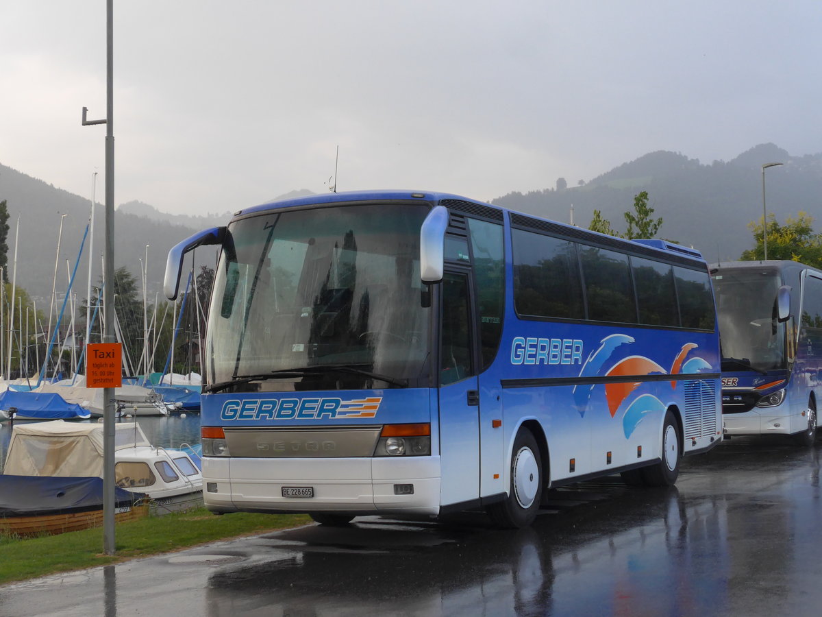 (195'025) - Gerber, Roggwil - Nr. 8/BE 228'665 - Setra am 21. Juli 2018 in Thun, Strandbad