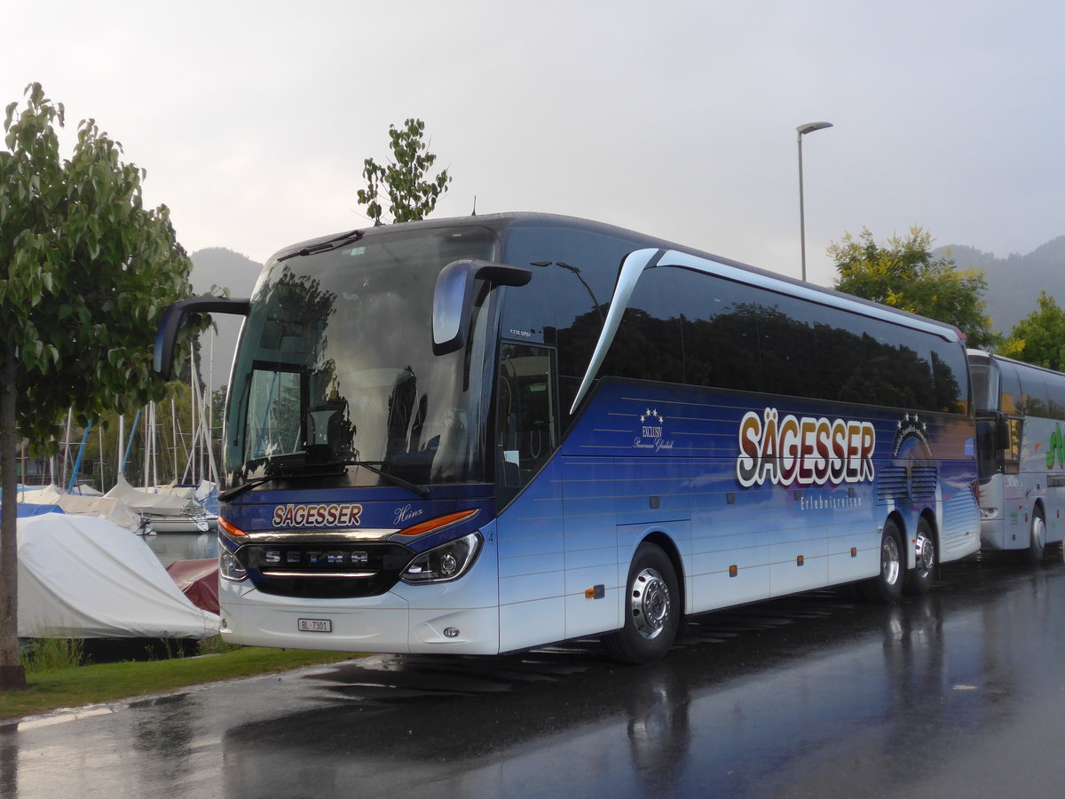 (195'026) - Sgesser, Wintersingen - Nr. 4/BL 7301 - Setra am 21. Juli 2018 in Thun, Strandbad