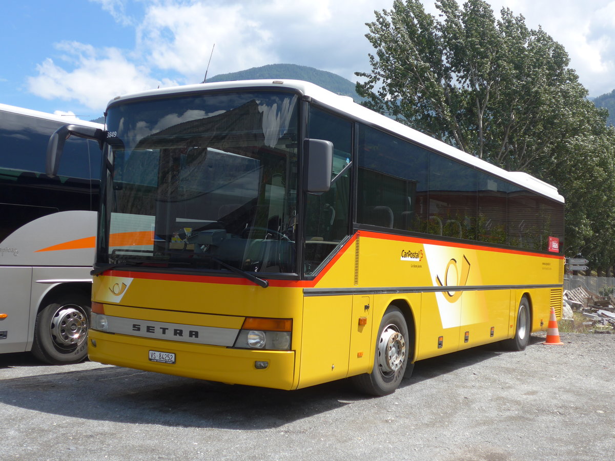 (195'047) - Buchard, Leytron - Nr. 252/VS 84'252 - Setra (ex Rey, Ayent; ex Buchard, Leytron) am 22. Juli 2018 in Leytron, Garage