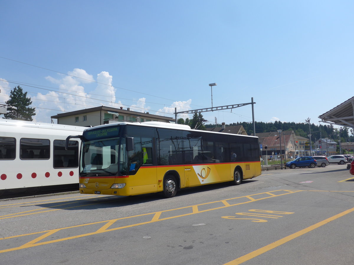 (195'596) - Aus Liechtenstein: Schdler, Triesenberg - Nr. 70/FL 39'871 - Mercedes (ex PostAuto Ostschweiz Nr. 6) am 5. August 2018 beim Bahnhof Palzieux