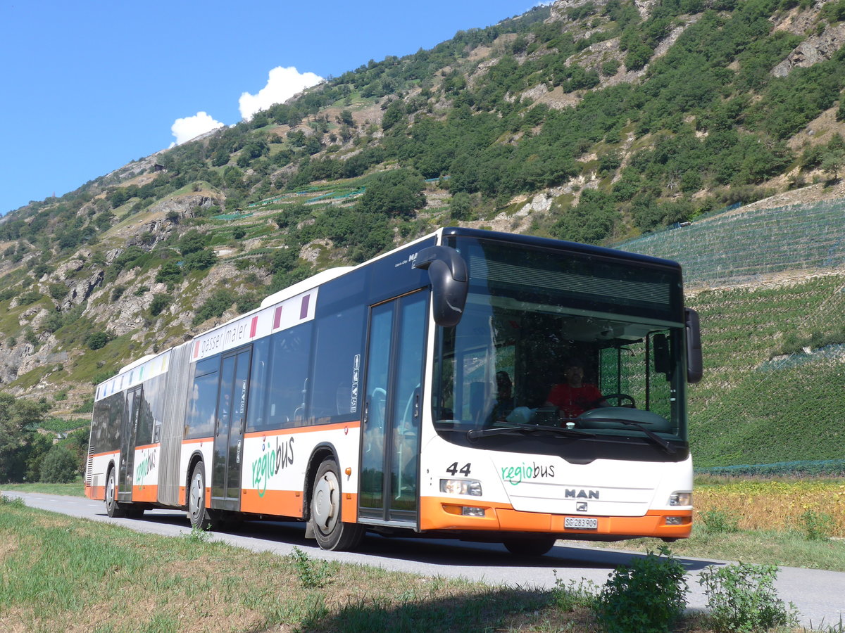 (196'048) - Regiobus, Gossau - Nr. 44/SG 283'909 - MAN am 19. August 2018 in Gampel, Open-Air